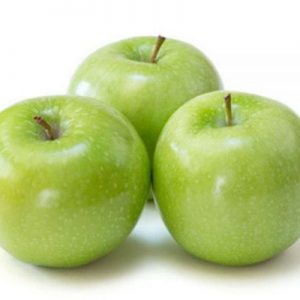 Manzana verde de la variedad granny