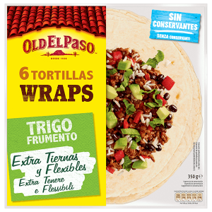 TORTITAS OLD EL PASO WRAPS 376 GRS